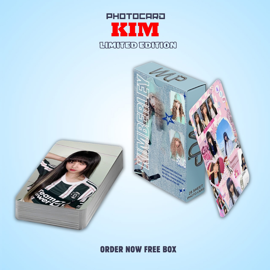 PHOTOCARD SET KIM MEMBER KPOP VVUP PREMIUM FREE BOX