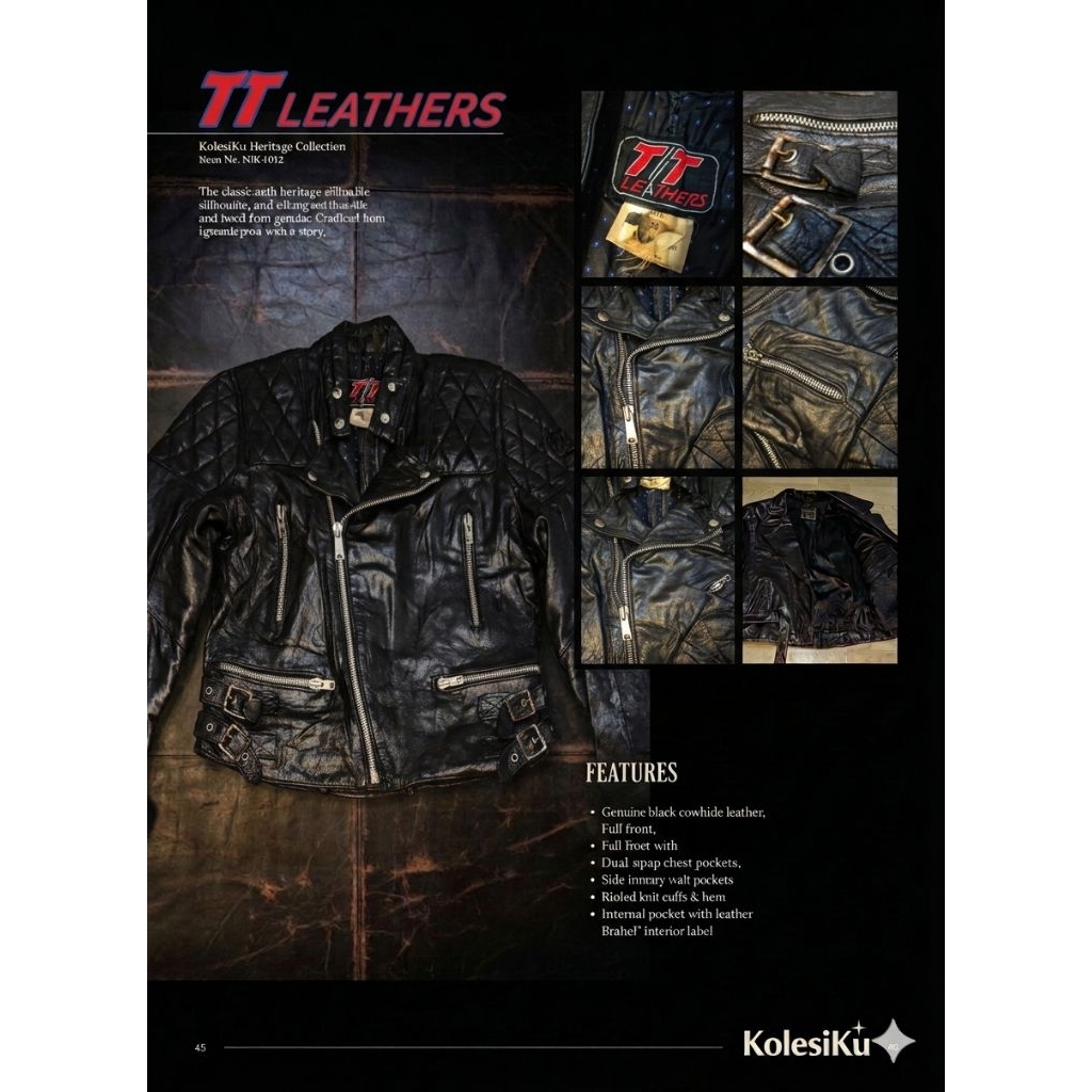 Ramones Racing Jacket leather / Jaket ramones racing kulit full protektor