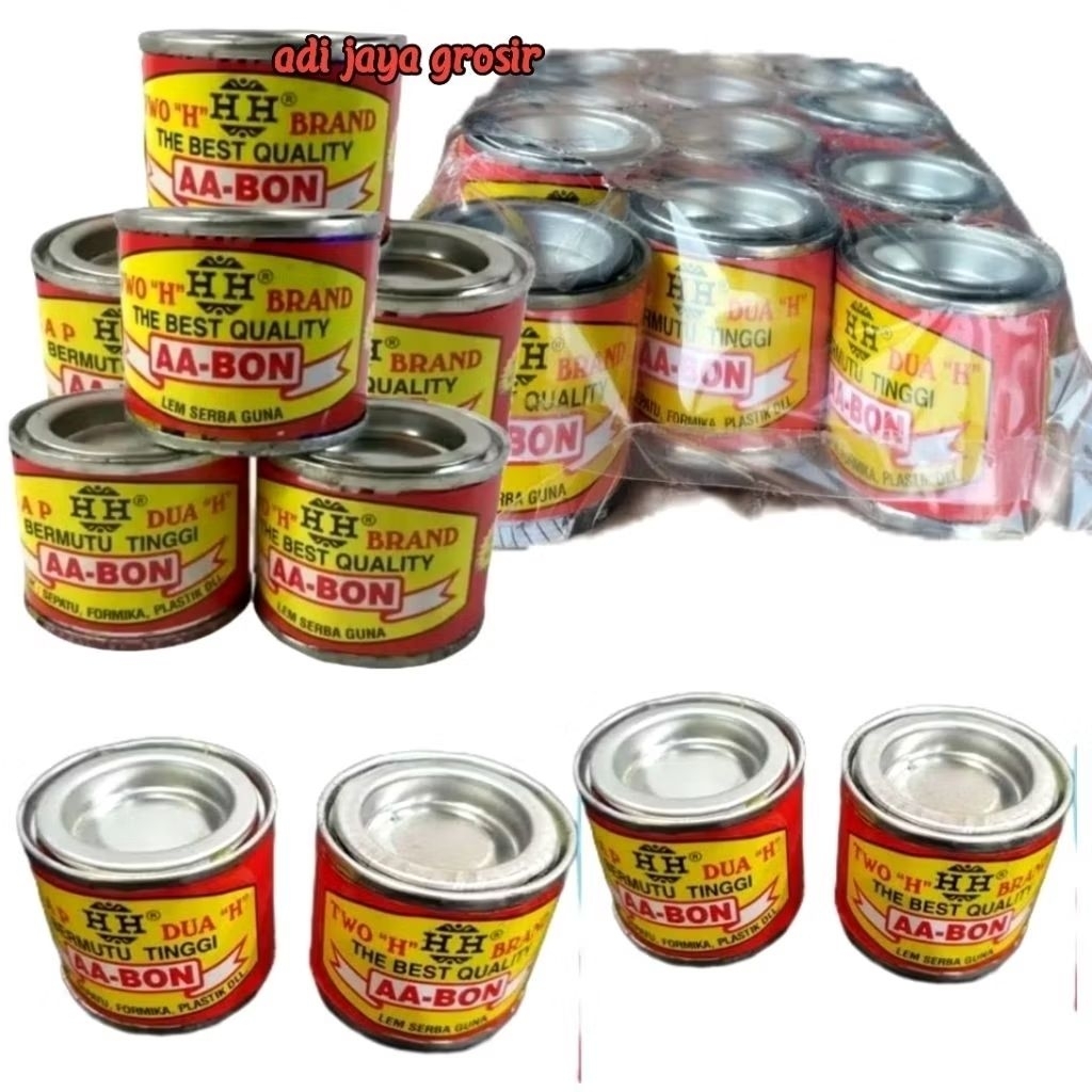 lem perekat  aa bond cap 2 hh 1 pak isi 12 kaleng satu lusin