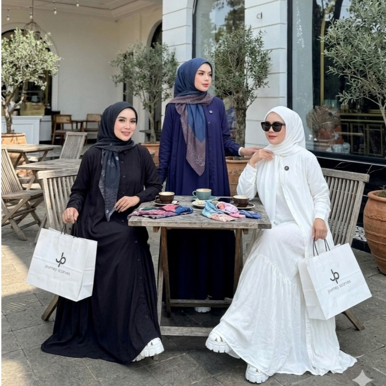 SETELAN GAMIS THALIA DRESS JOURNEY SCARVES