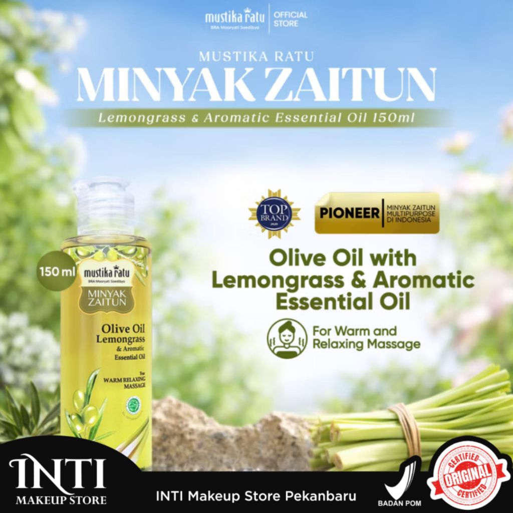 INTIMAKEUP - MUSTIKA RATU OLIVE OIL LEMONGRASS 150ML