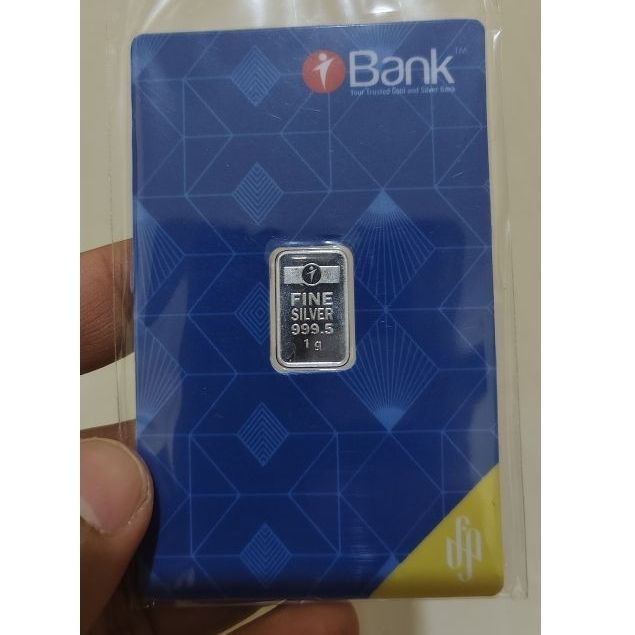 Fine Silver Perak Murni 999 Silver Bar Batangan Silvergram Silverium Antam 1 gram gr
