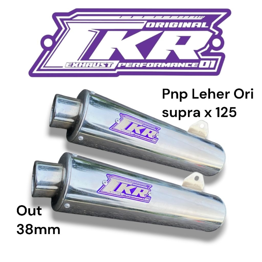 Knalpot Bobokan Supra x 125 Pnp leher Ori (CKR Muffler)