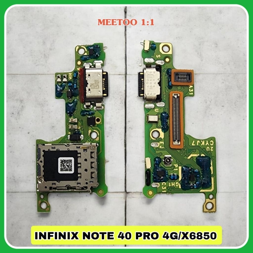 pcb cas boardcas infinix note 40 pro 4G / note 40 / spark 20 pro plus / X6850 / X6853