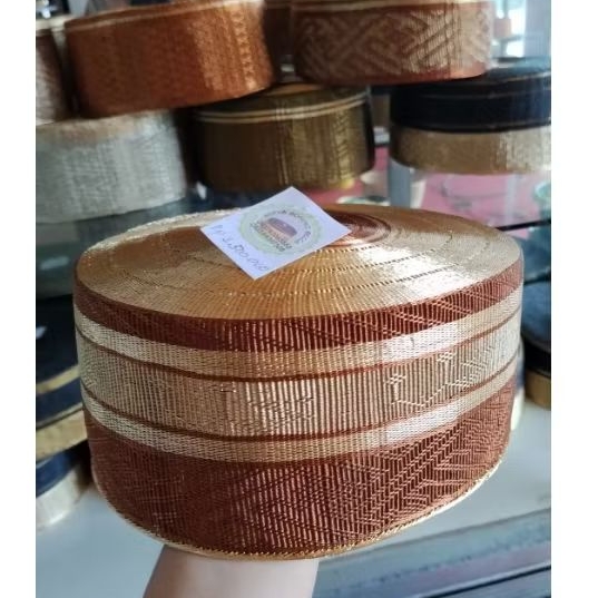Songkok Recca tembaga premium motif nama Nabi Muhammad