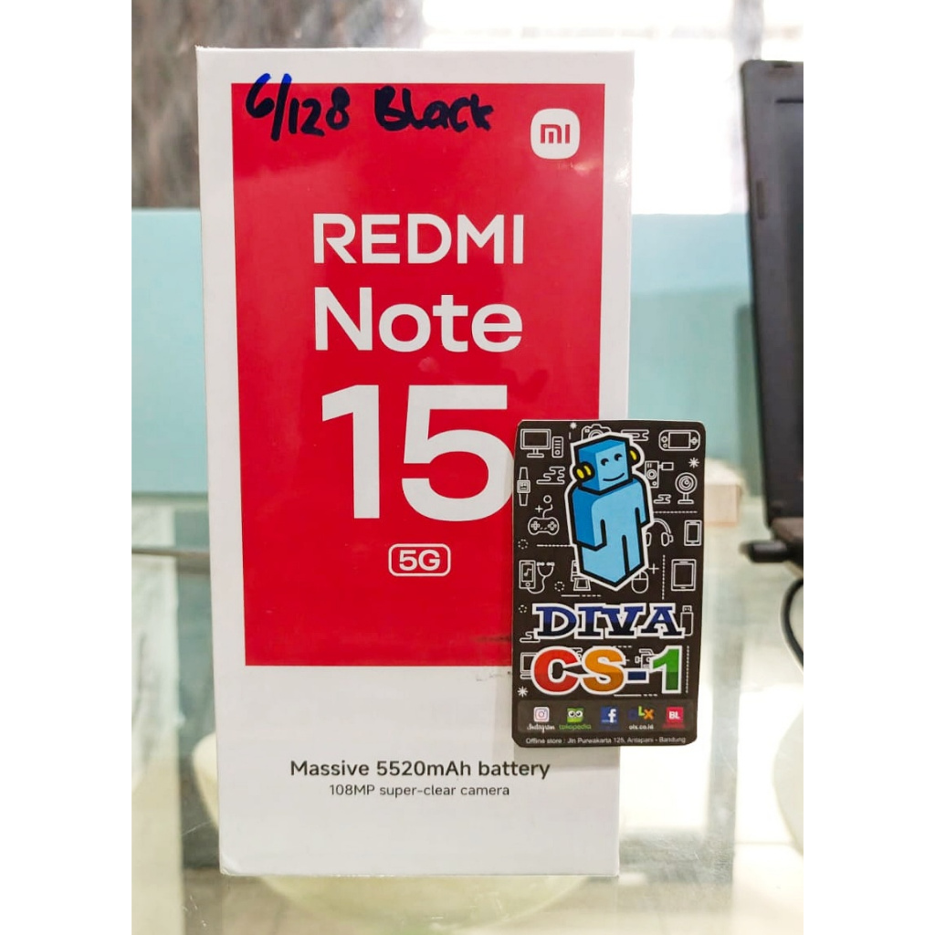 Xiaomi Redmi Note 15 5G Ram 6Gb 128G Snapdragon 6 Gen 3 AMOLED 120Hz NFC Bdg Antapani DSK