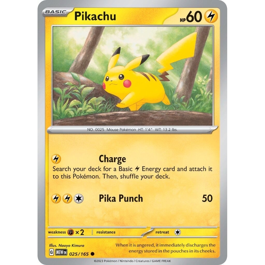 Tcg Pokemon Pikachu SV 151 Eng