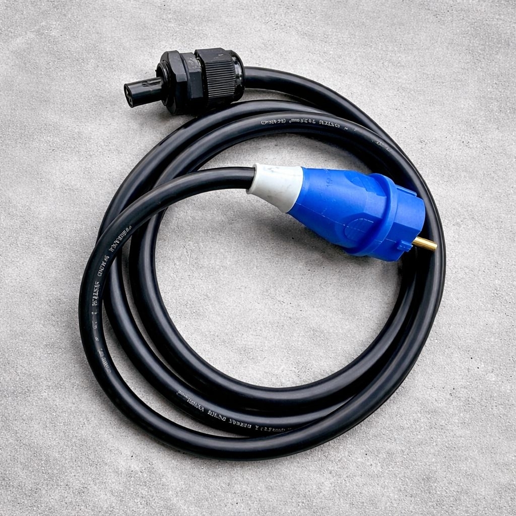 Kabel Power AC Amplifier 3x2,5mm dengan Steker 2 Pin Tembaga Asli
