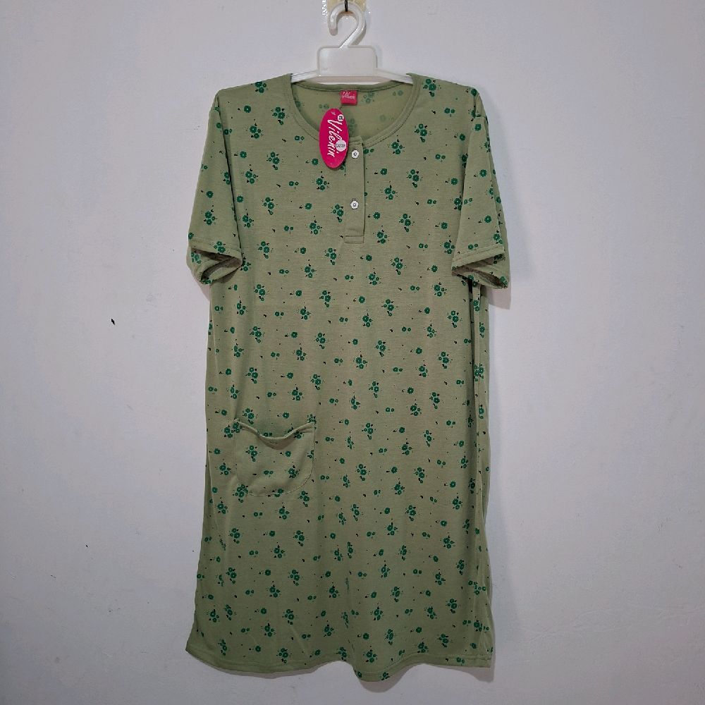 Baju Tidur wanita dewasa Daster Ukuran Besar Big Size motif bunga / Daster Jumbo XXXL / Babydoll / S