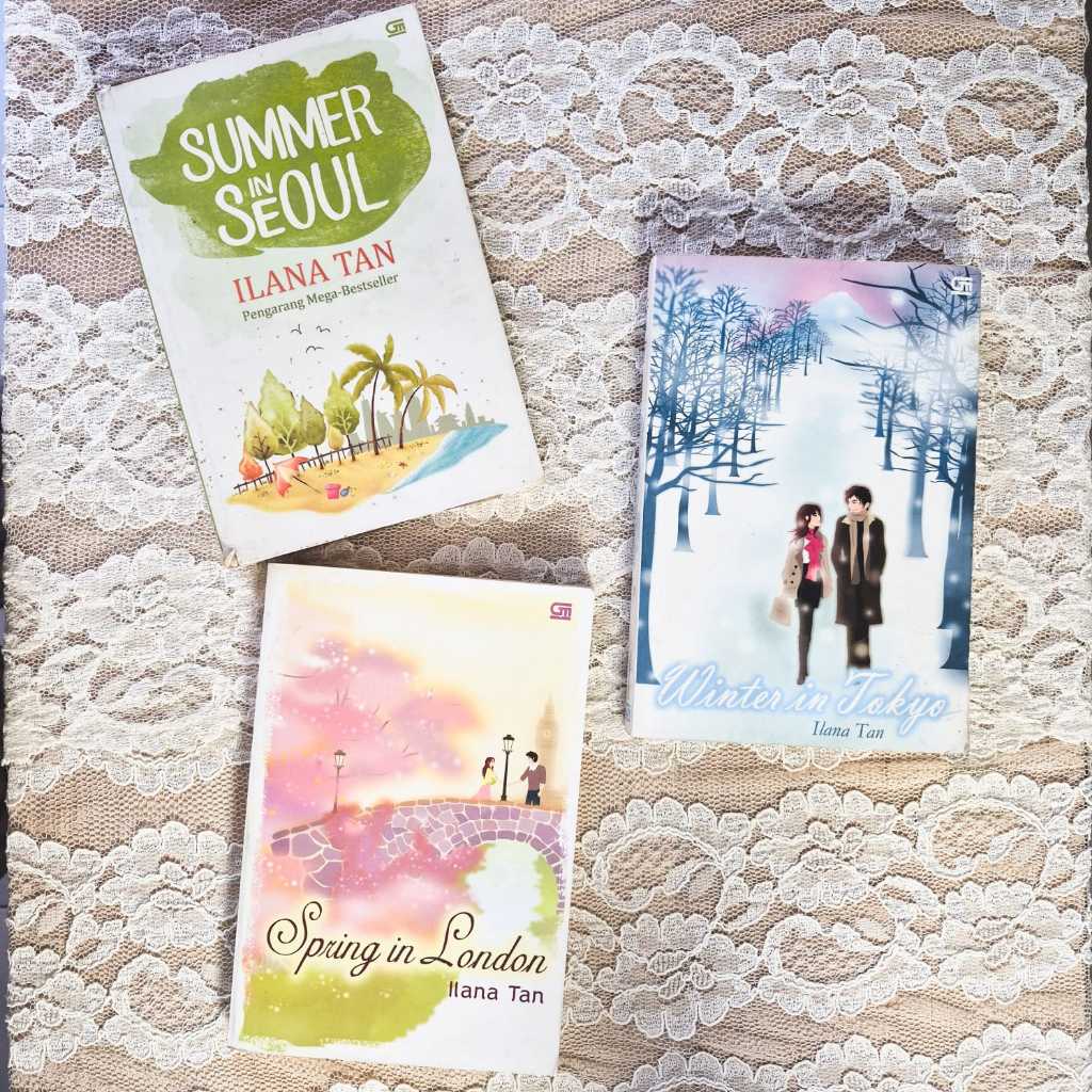 Preloved Buku Karangan Ilana Tan| Summer in Seoul - Autumn in Paris - Winter in Tokyo - Spring in Lo
