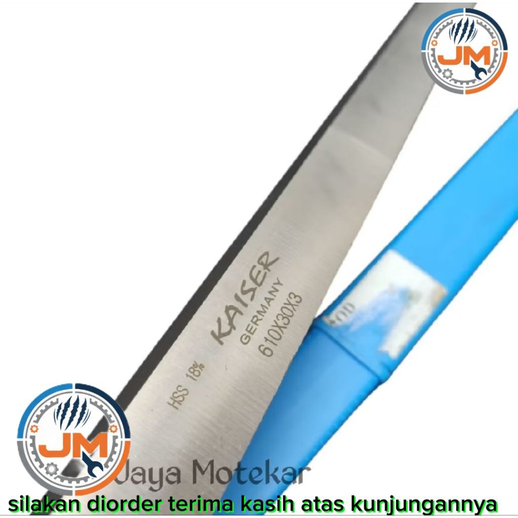 Mata Pisau Serut Kaiser Germany 610x30x3 mm - HSS 18% Original Germany
