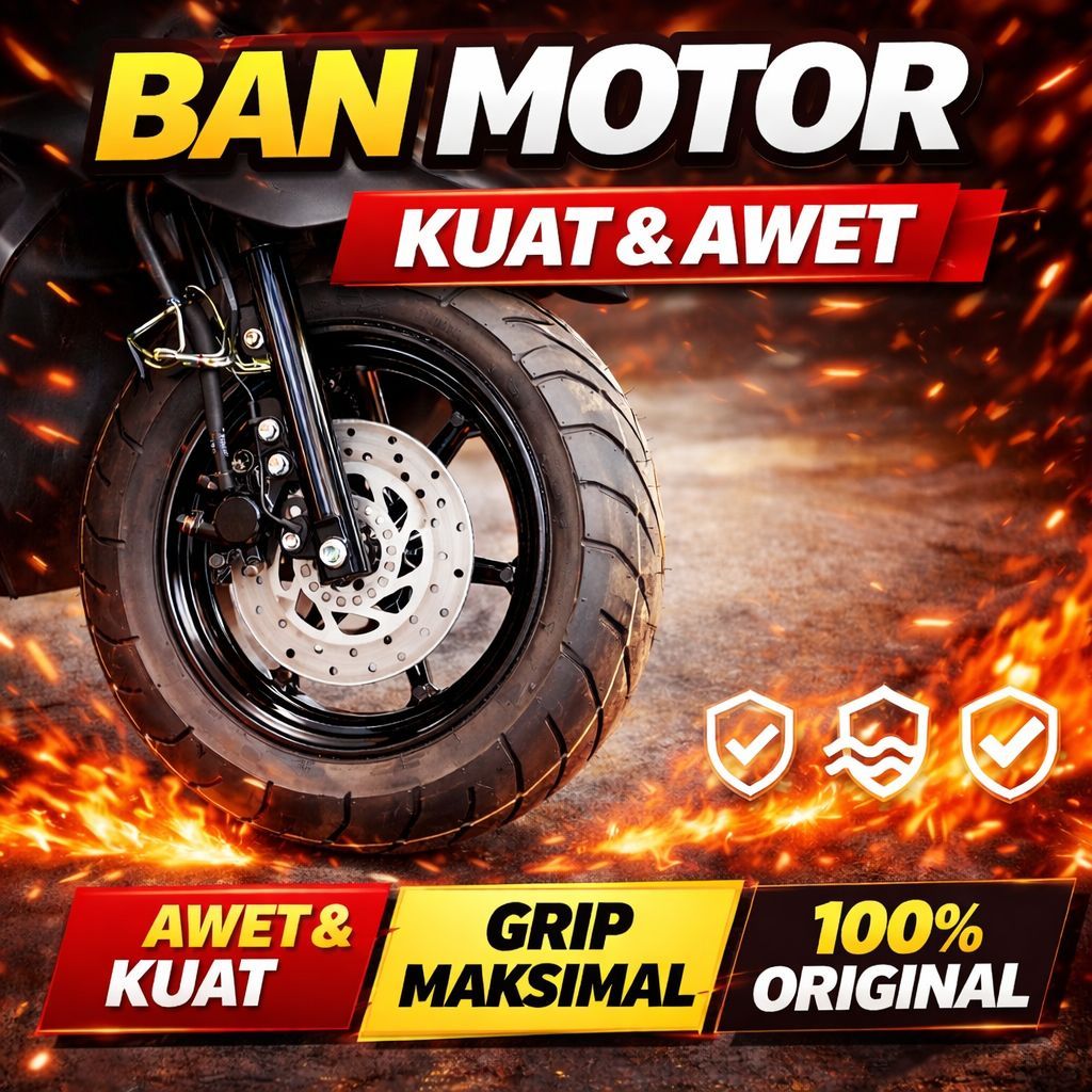 Ban Luar Motor Matic Beat Scoopy Vario 14 Ring – Anti Licin Tahan Lama Cocok Harian