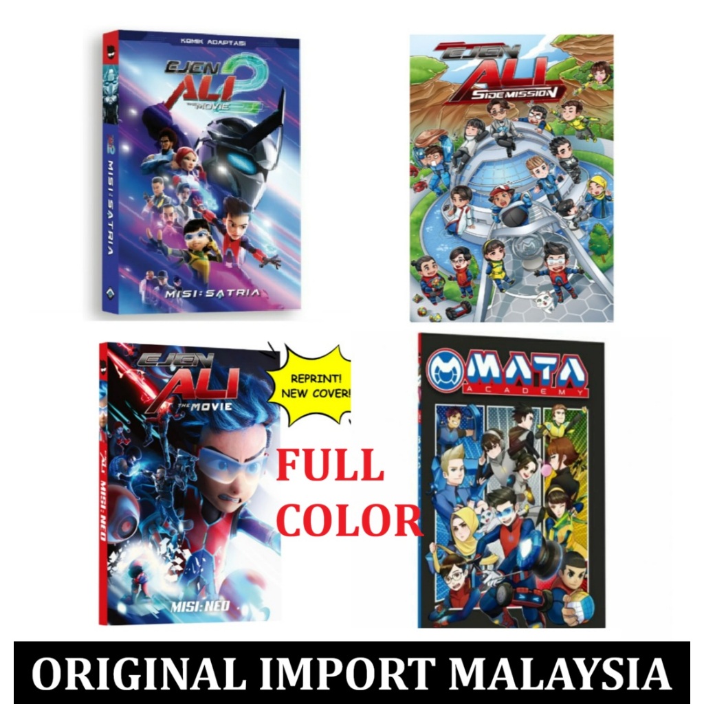 Buku Komik Ejen Ali The Movie 2 Misi Satria SIDEMISSION NEO MATA ACADEMY Comic Book Manga Books orig