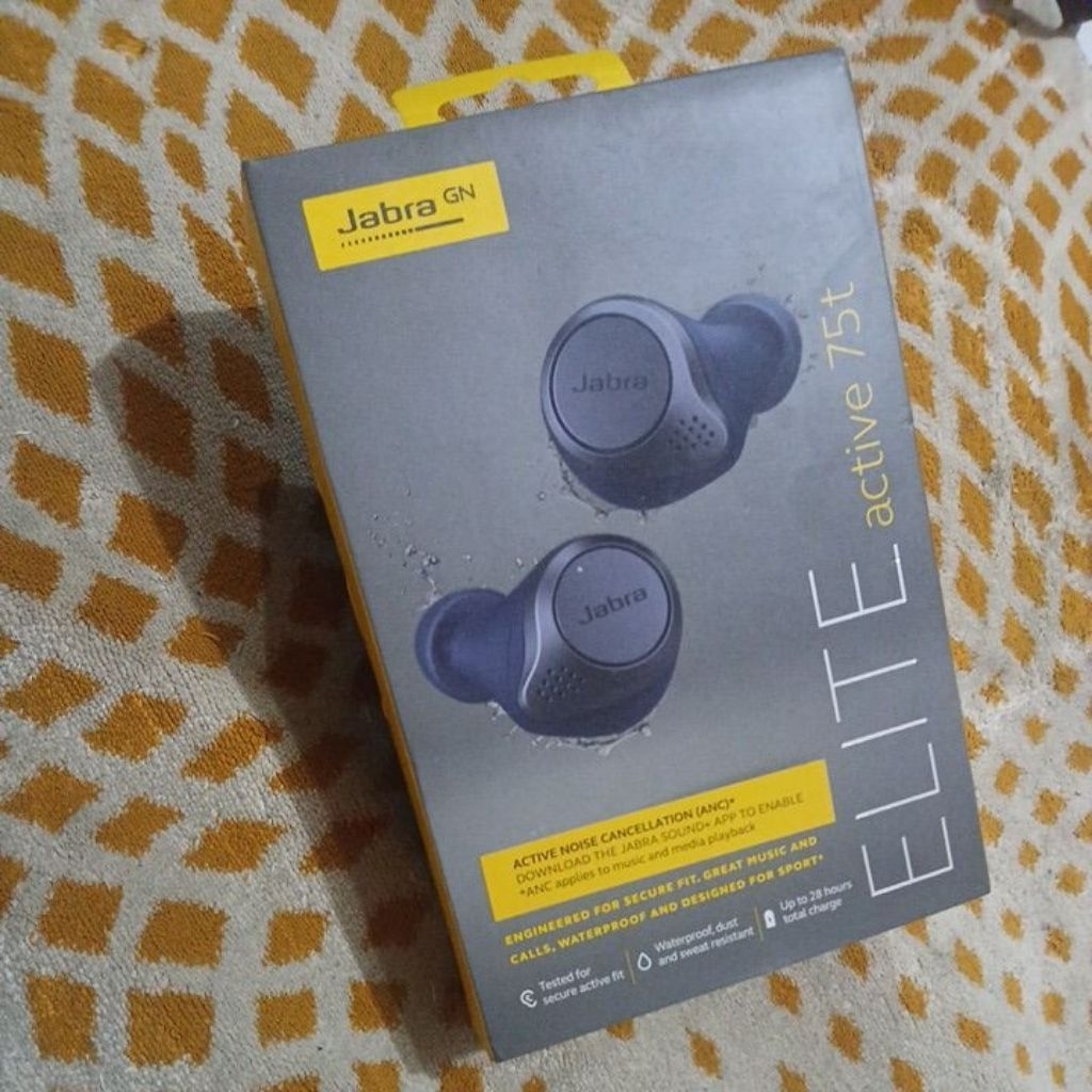 kardus jabra elite active 75T original muluss bagus cakep dus boks box packaging Jabra Elit aktif 75