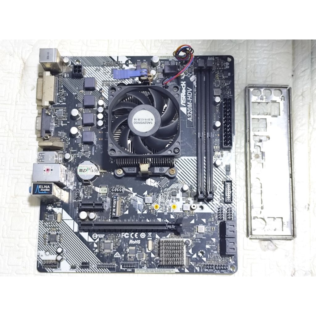 mobo a320m + procesor amd atlon 200 bekas