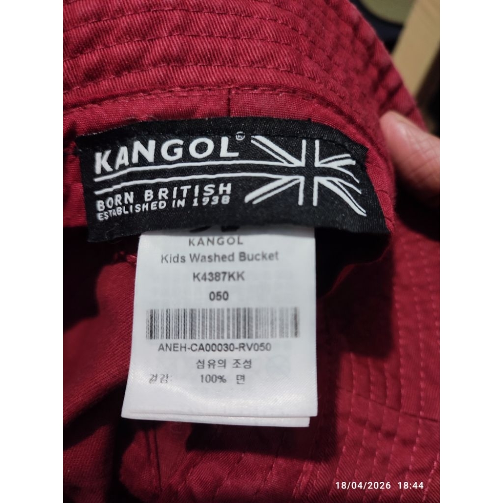 bucket anak kangol warna merah