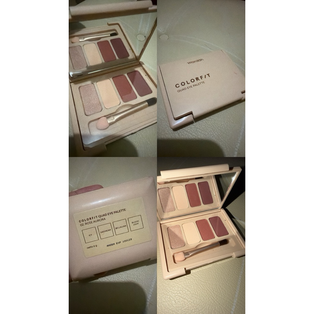 Palet Eyeshadow Wardah Colorfit Quad Eye 4 Warna - Mudah Digunakan, Intens, dan Mudah Dibaurkan
