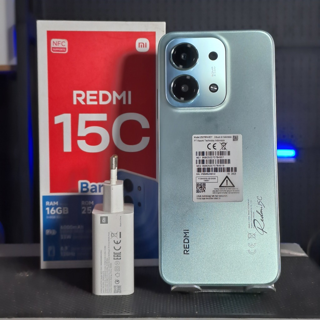 REDMI 15C 8/256GB SECOND FULLSET BERGARANSI