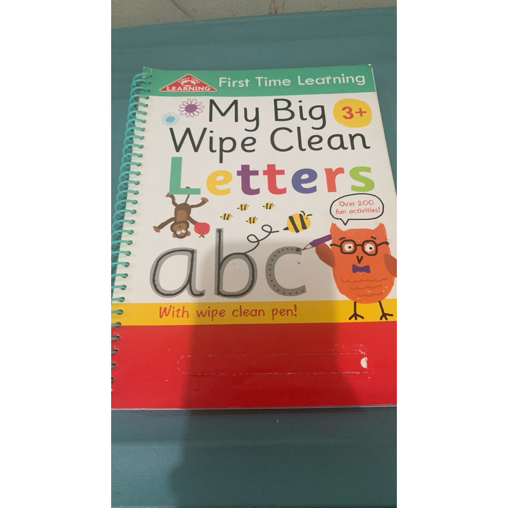 wipe and clean letter abc