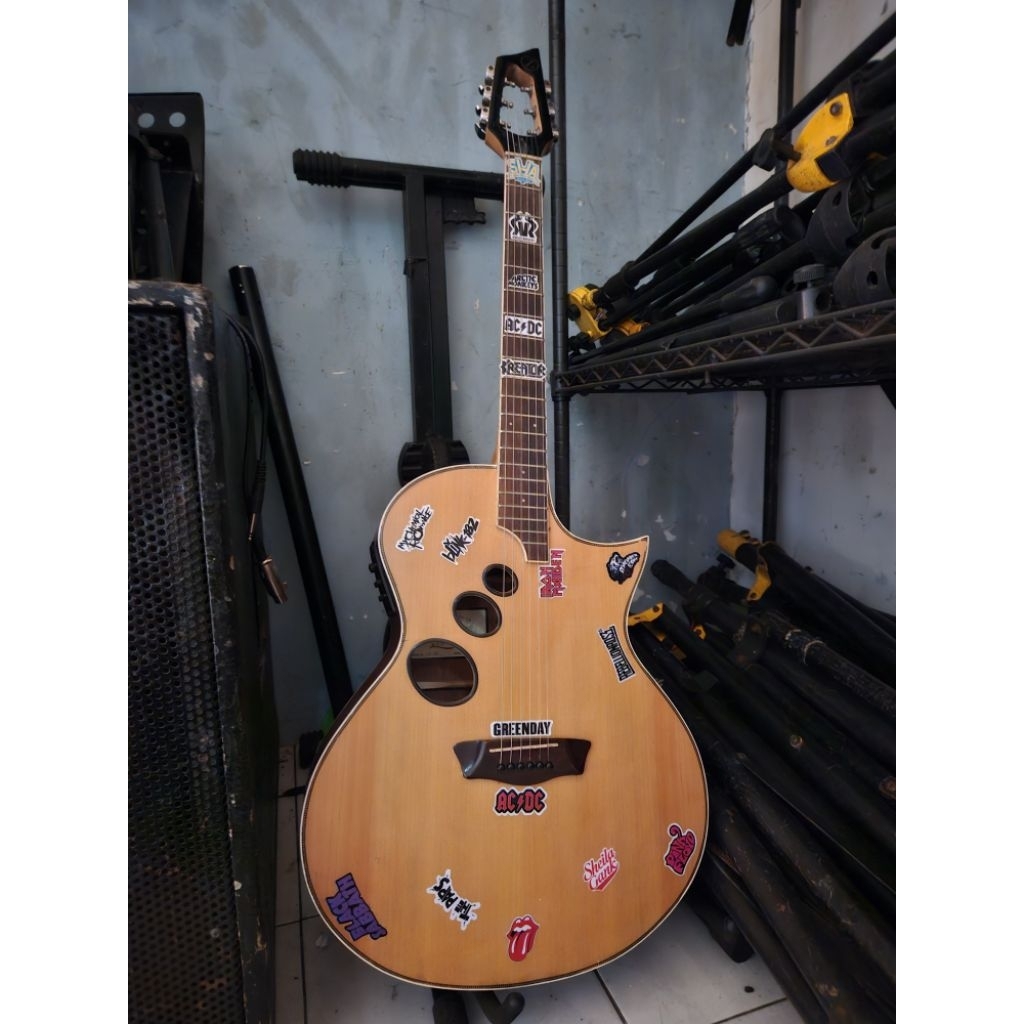 GITAR AKUSTIK ELEKTRIK ZAGETTA th.2023 Tanam Besi. Bonus Softcase