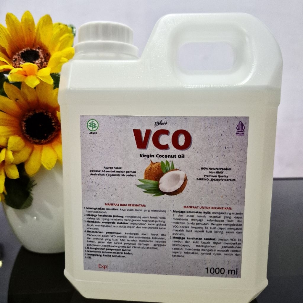 VCO VIRGIN COCONUT OIL / VCO 1000ml / VCO 1liter/ VCO PREMIUM / VCO Grade A / MINYAK KELAPA MURNI / 