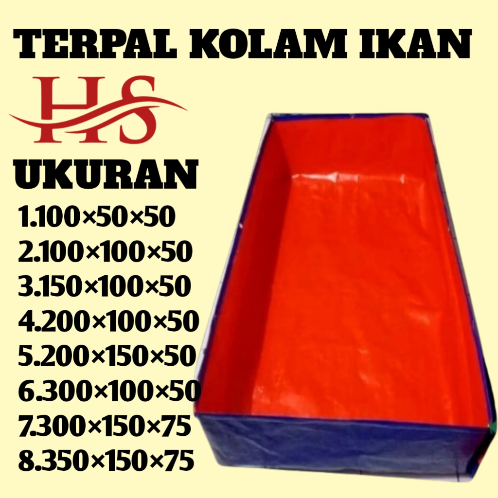 KOLAM IKAN TERPAL PLASTIK ANTI BOCOR