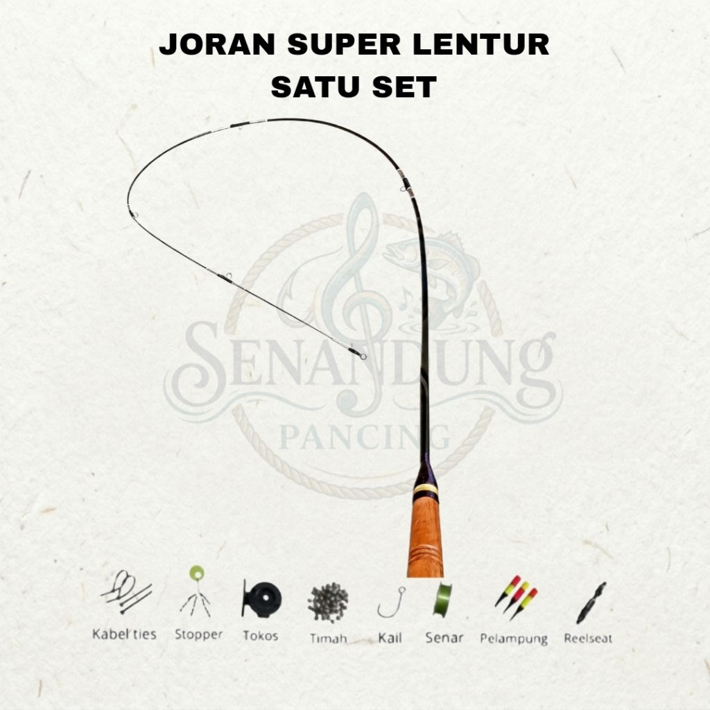 Joran wader super lentur satu set micro fishing