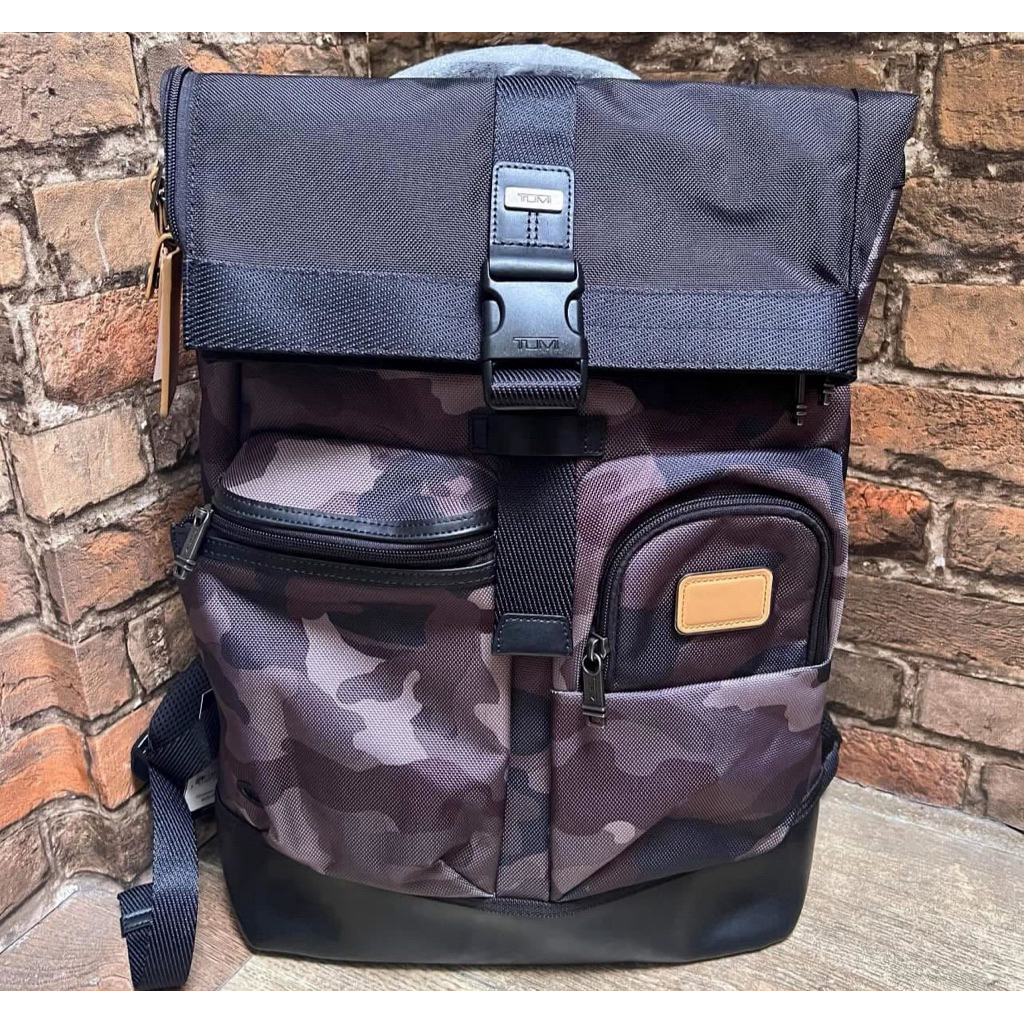 Tum* Cypres Roll Top Backpack Camo