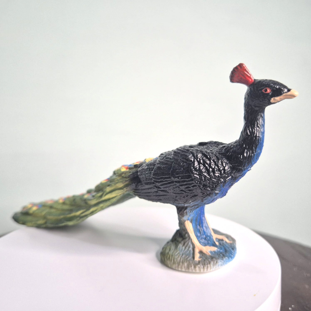 Figur Hewan Burung Merak peacock PVC Mainan Edukasi Miniatur unggas detail rapi
