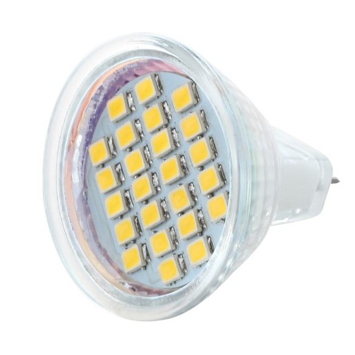 3528 Wite Smd 24 Lamp Mr11 12v Bulbs Dc Warm Led Spotligt