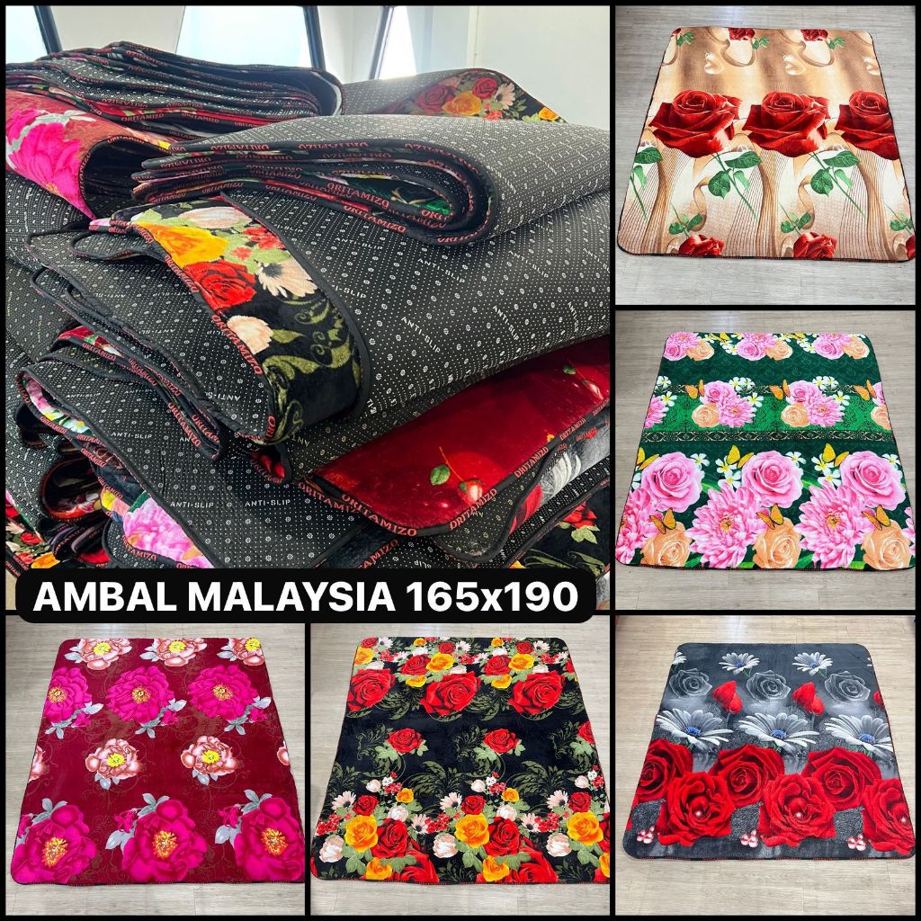 Ambal Malaysia Ukuran 165x190 dengan Ambal busa kuning tikar malaysia