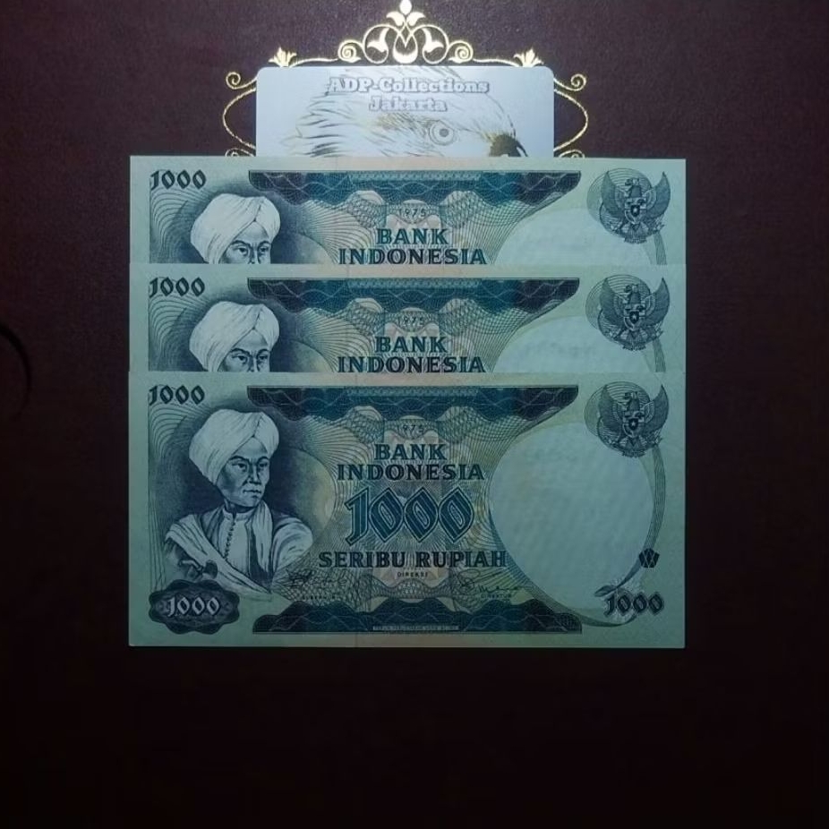 Uang Kuno 1000 Rupiah Diponegoro Tahun 1975