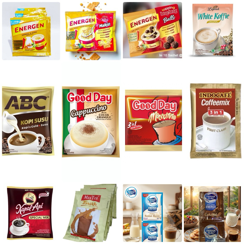 NN store/  kopi kapal api 1 renceng isi 10 bks //good day, kopi abc , coffemix, white chofee, energe