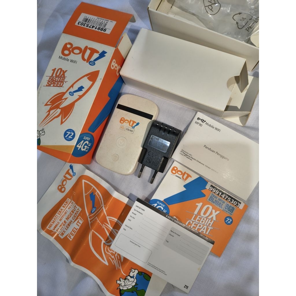Modem Huawei Mobile Wifi Bolt MF90 2014 bekas