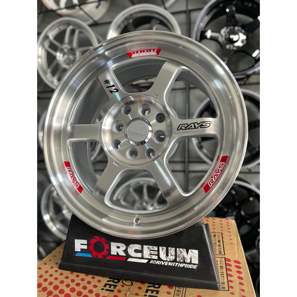 velg te37 12 r16 full polish pcd 4x100/114 kondisi baru