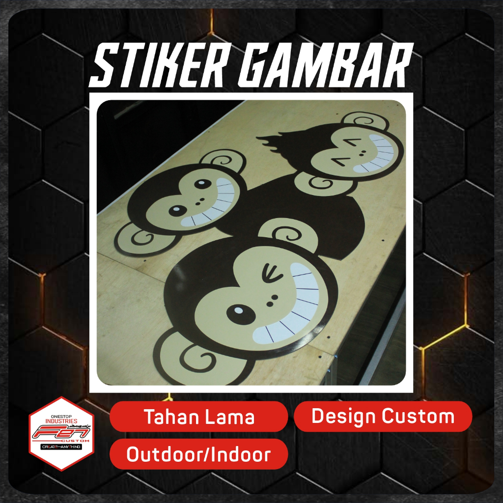 CUTTING STIKER CUSTOM GAMBAR - STIKER DINDING KACA - STIKER CUTTING GAMBAR