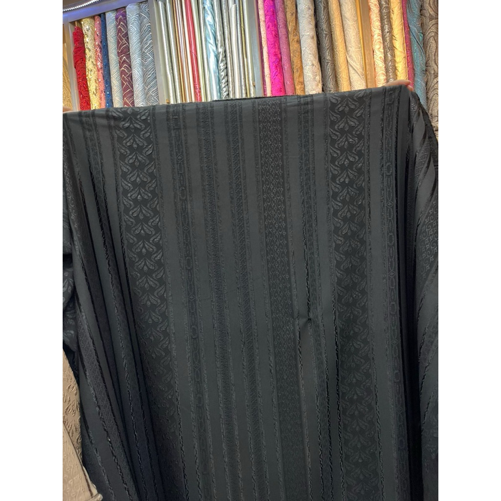 BAHAN KAIN HIKMAT MOTIF /KAIN HIKMAT TERBARU/BISA BUAT GAMIS MUSLIMAH DAN KERUDUNG ,BAJU TUNIK MUSLI