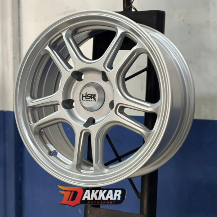 Velg Mobil Ring 14 Luxio, Apv, Granmax, L300, Velg Racing HSR NX SPO R14 Lebar 6 Silver Dash