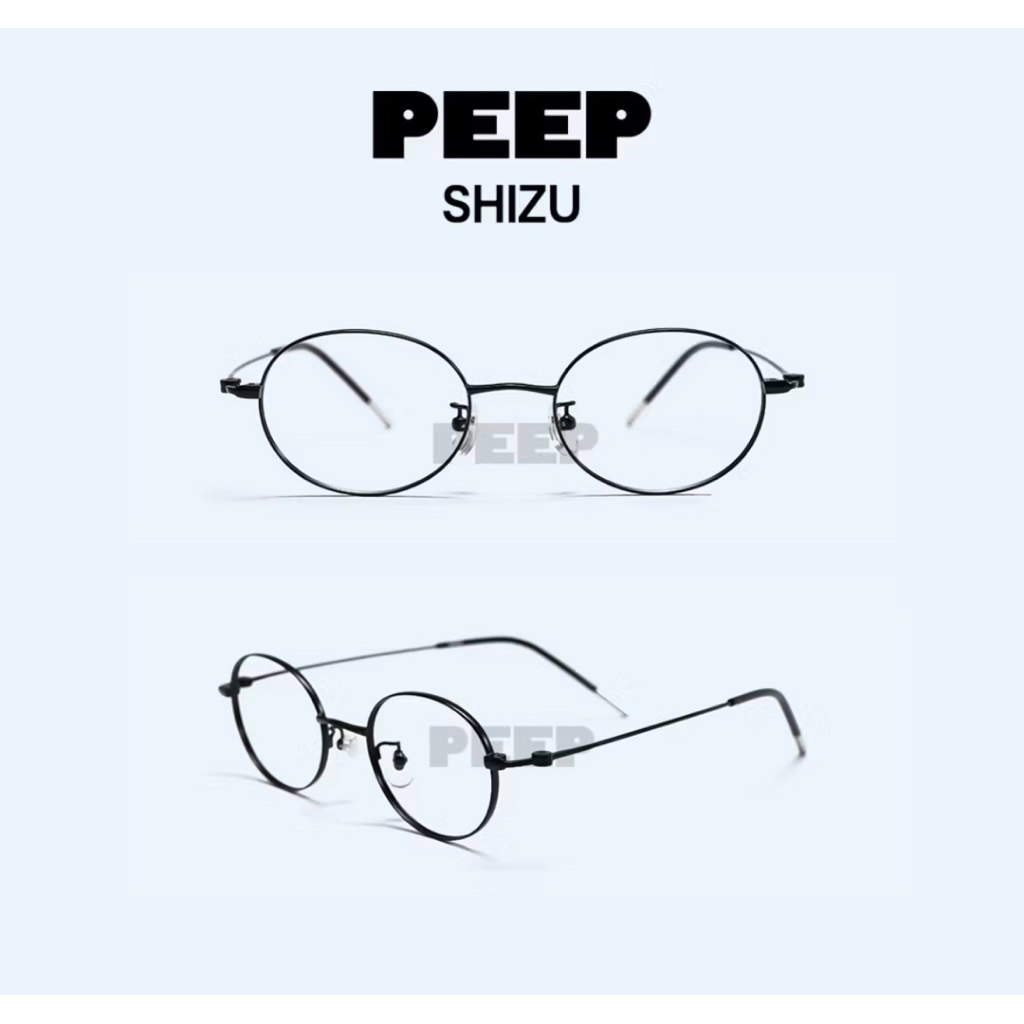 Peep Eyewear - Shizu Frame Titanium Oval Black
