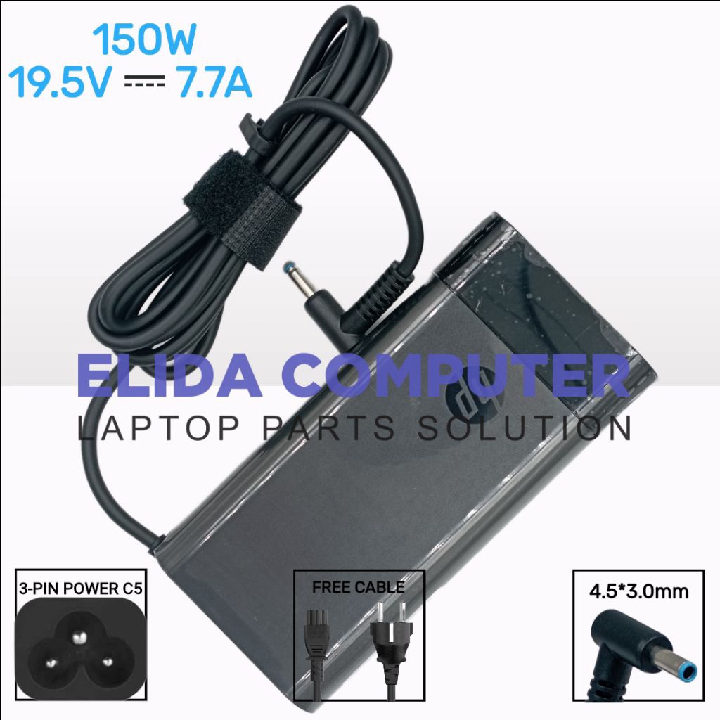 Adaptor Charger Laptop HP ZBook Studio G3 G4 G5 G6 Studio x360 G5 Convertible Workstation 19.5V 7.7A
