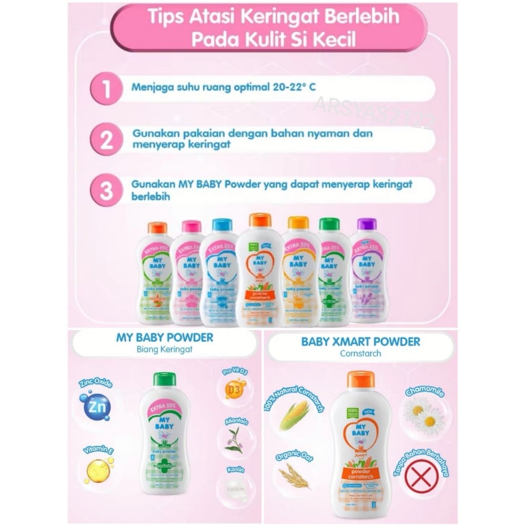 MY BABY BEDAK TABUR BAYI BIANG KERINGAT
