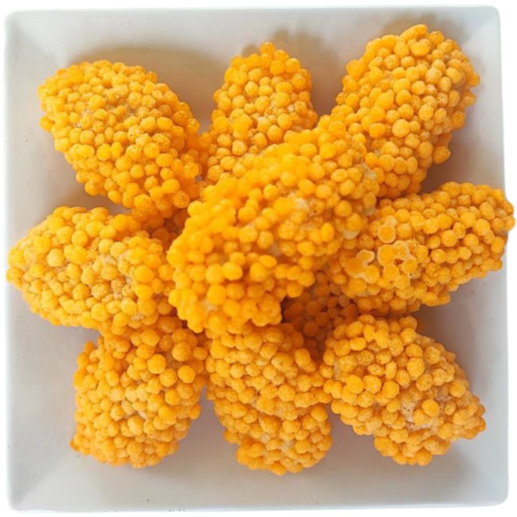 Tepung Roti Bulat Bubble Crumbs Crispy Nugget 250gr - Garing, Halal, Warna Orange