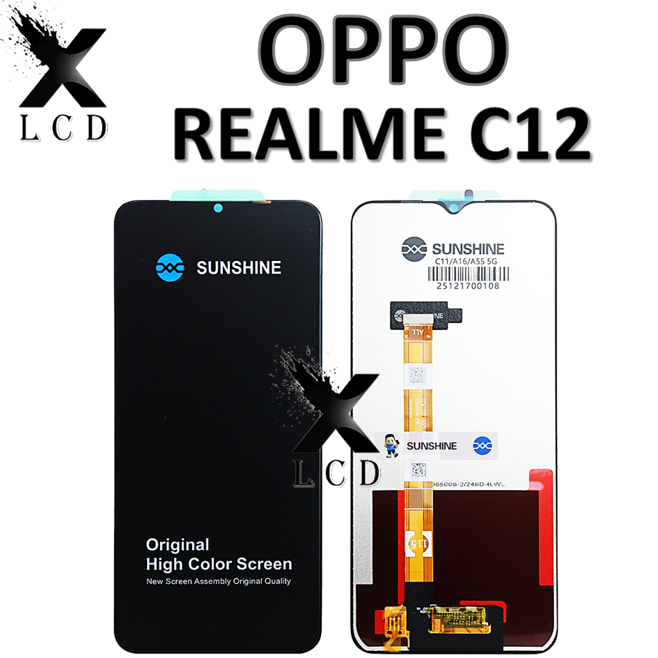 LCD TOUCHSCREEN REALME C12 ORIGINAL 100% FULLSET COMPLETE