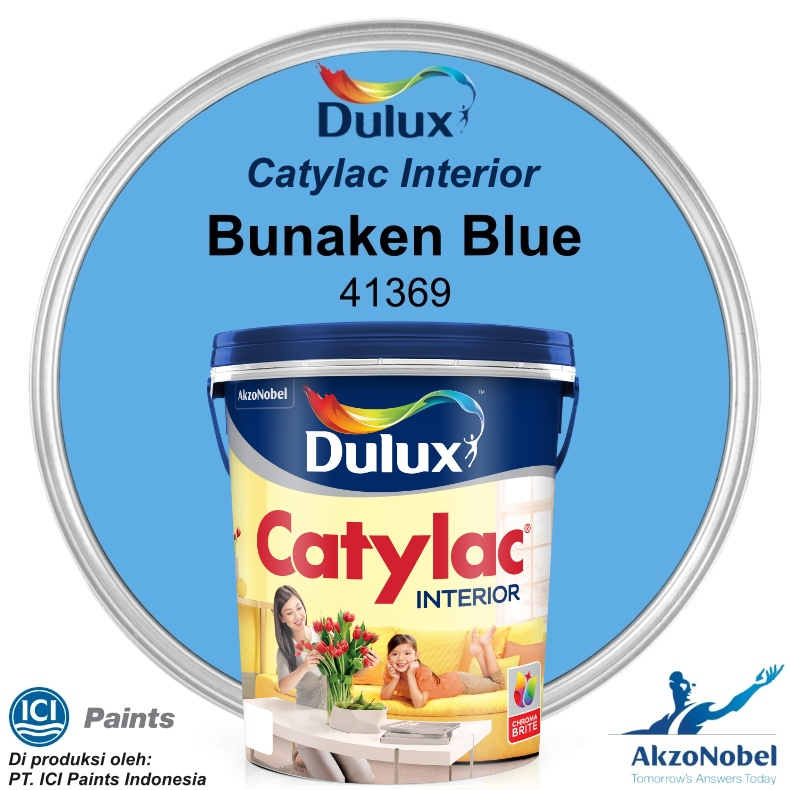 CAT DULUX CATYLAC INTERIOR 5 KG - BUNAKEN BLUE 41369