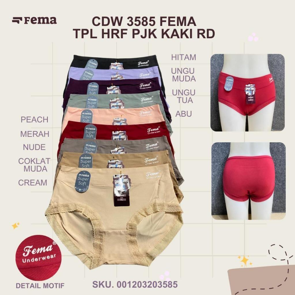 12Pcs Celana Dalam Cd Wanita Dewasa Fema 3585