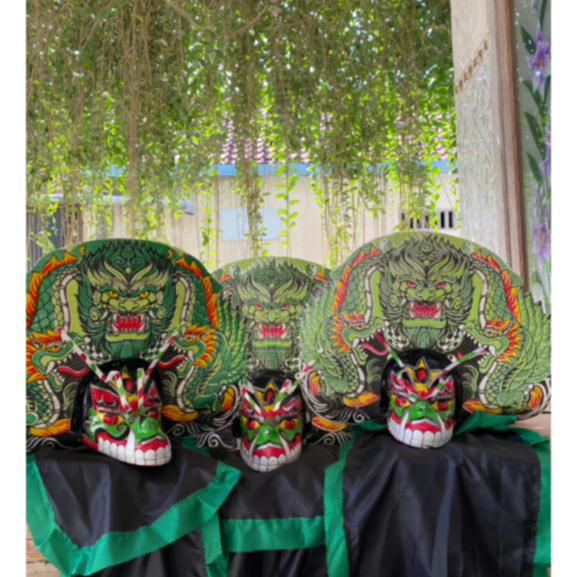 [termurah]barongan devil anak kedirian spon untuk anak bonus kemul