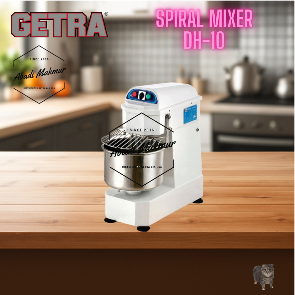 Spiral Mixer GETRA DH-10 ROTI KUE MIXER GETRA ORI BARU