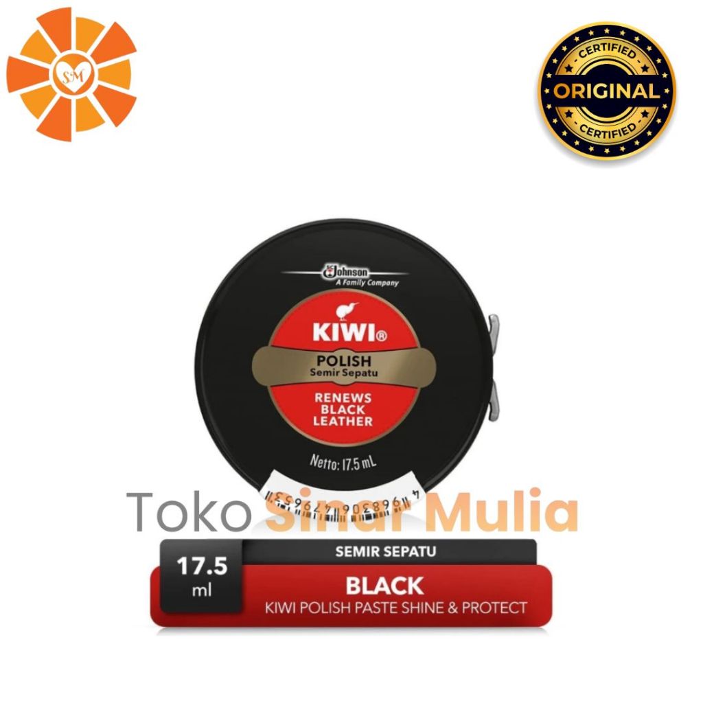 KIWI Semir Sepatu Ukuran 17,5 ml & 45 ml Warna Hitam Dan Coklat