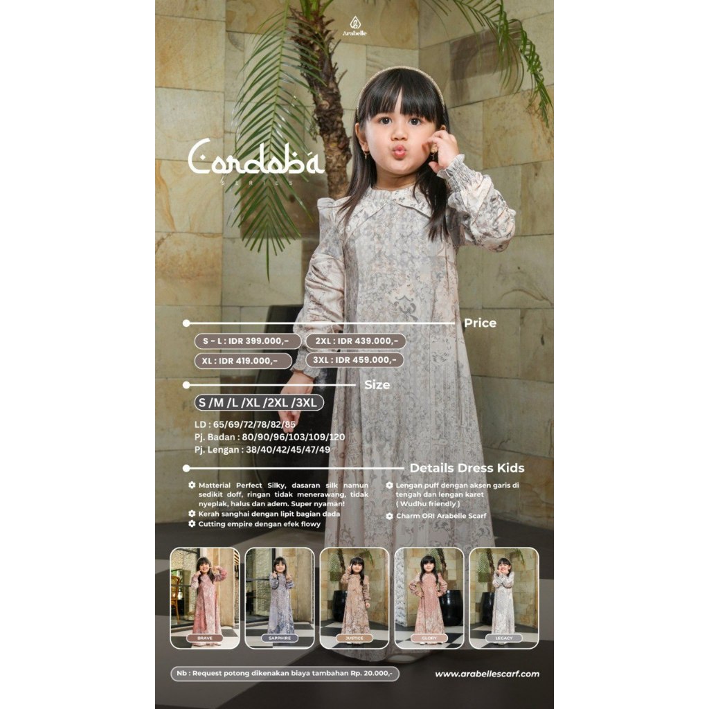 ARABELLE SCARF OFFICIAL/CORDOBA DRESS KIDS