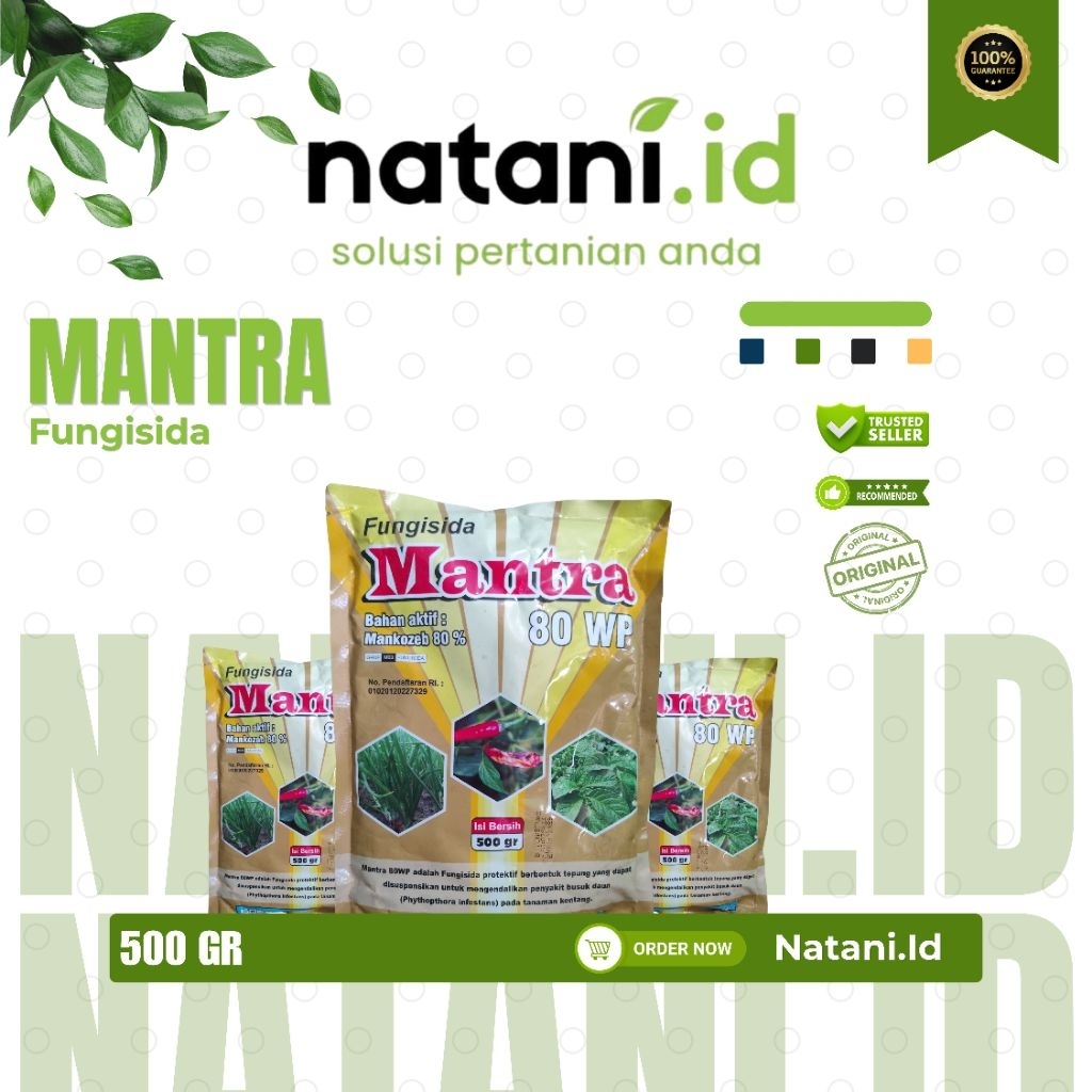 Fungisida Mantra Kuning 80 Wp bahan aktif Mankozeb 80%